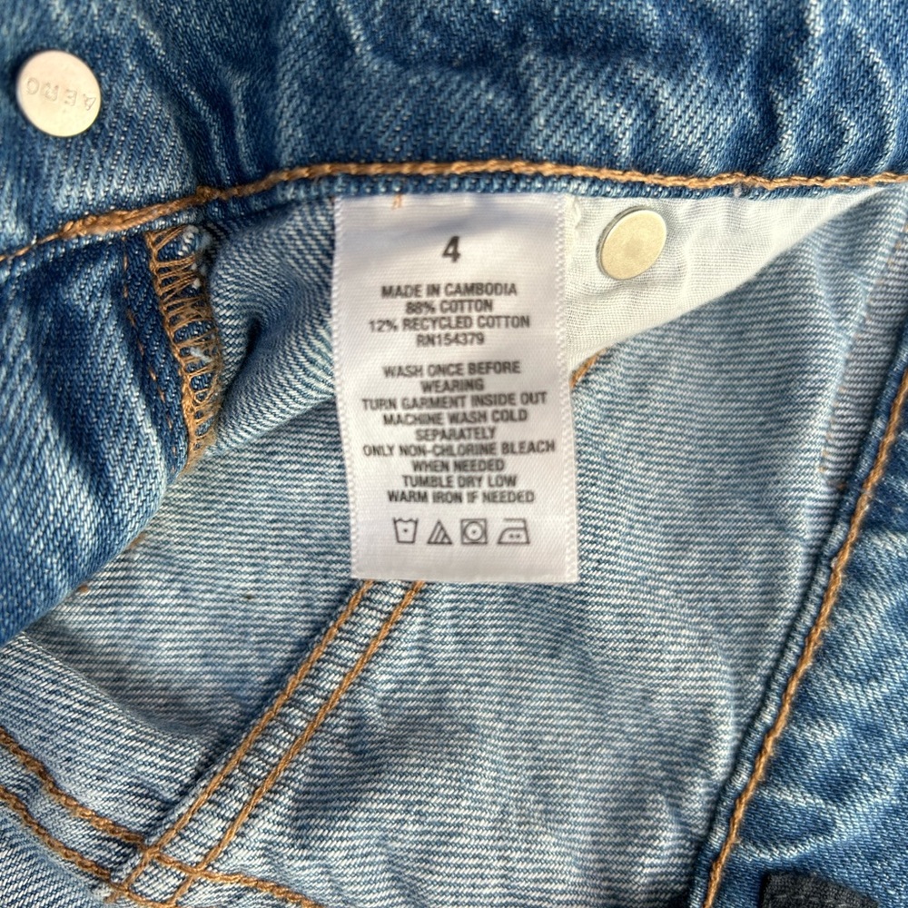 Aeropostale Ripped Blue Boyfriend Jeans - Picture 7 of 14